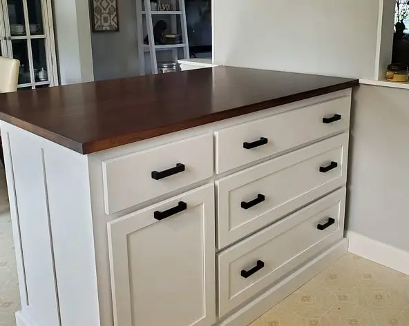 Isla de Cocina con Madera Roble